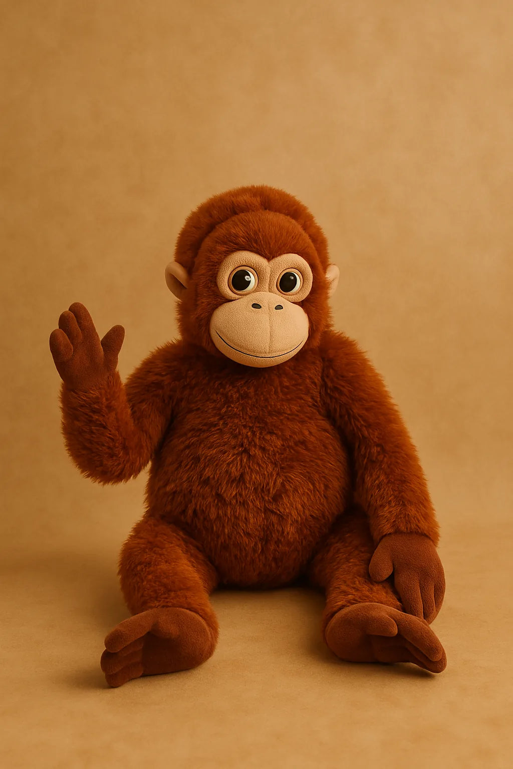 Jolly Jungle Monkey plush toy waving – soft gift idea from Kvetka Flower in Portland
